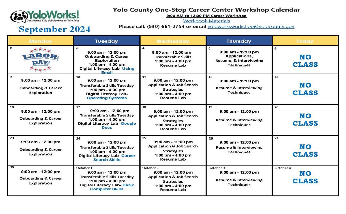 Career Workshop: Resume & Interviewing Techniques 