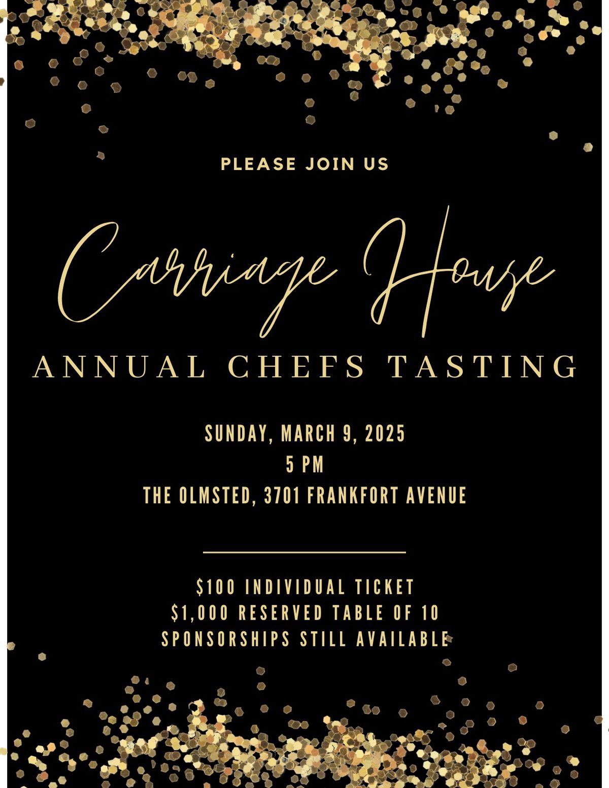 Carriage House Annual Chefs Tasting