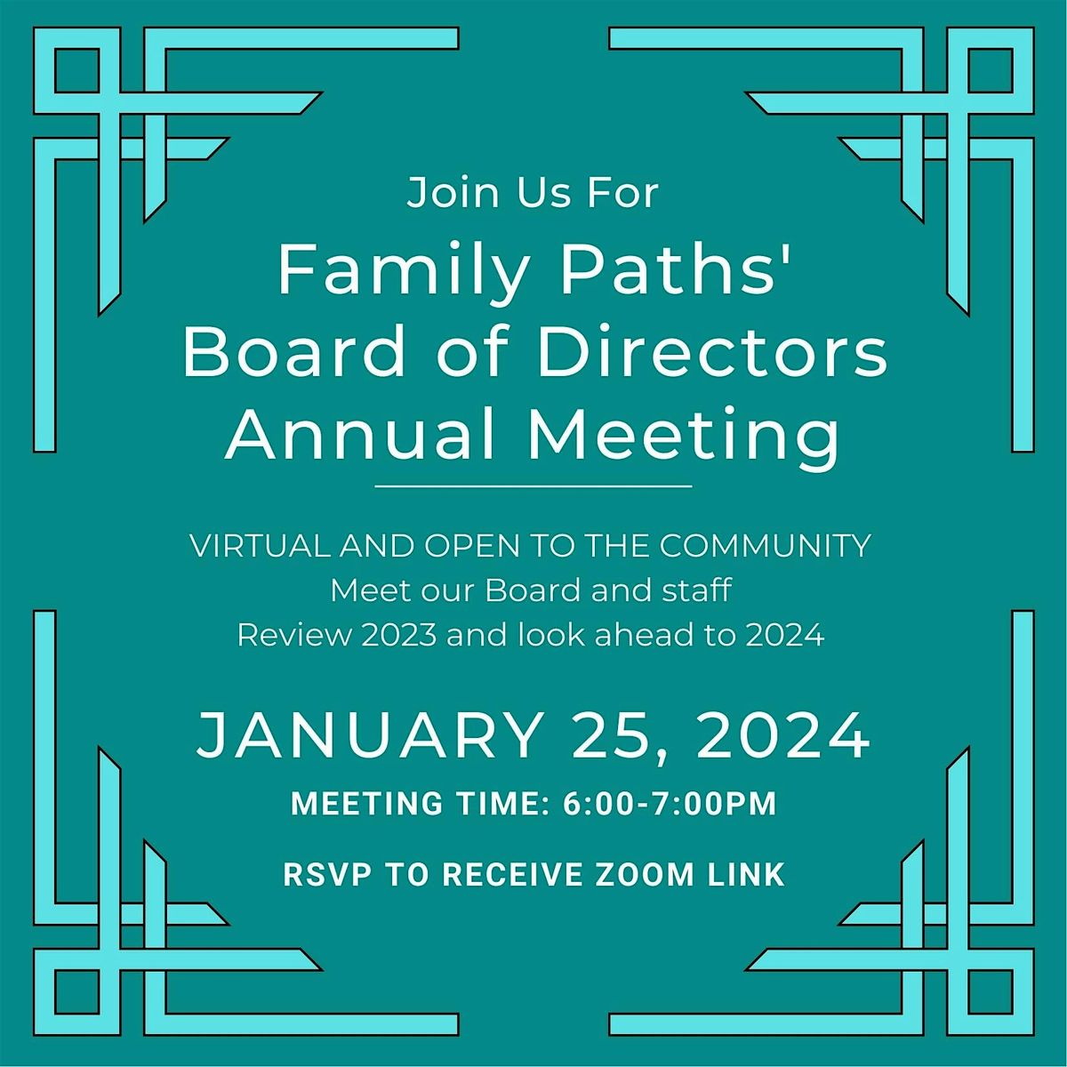 Family Paths Board of Directors\u2019 2025 Annual Meeting