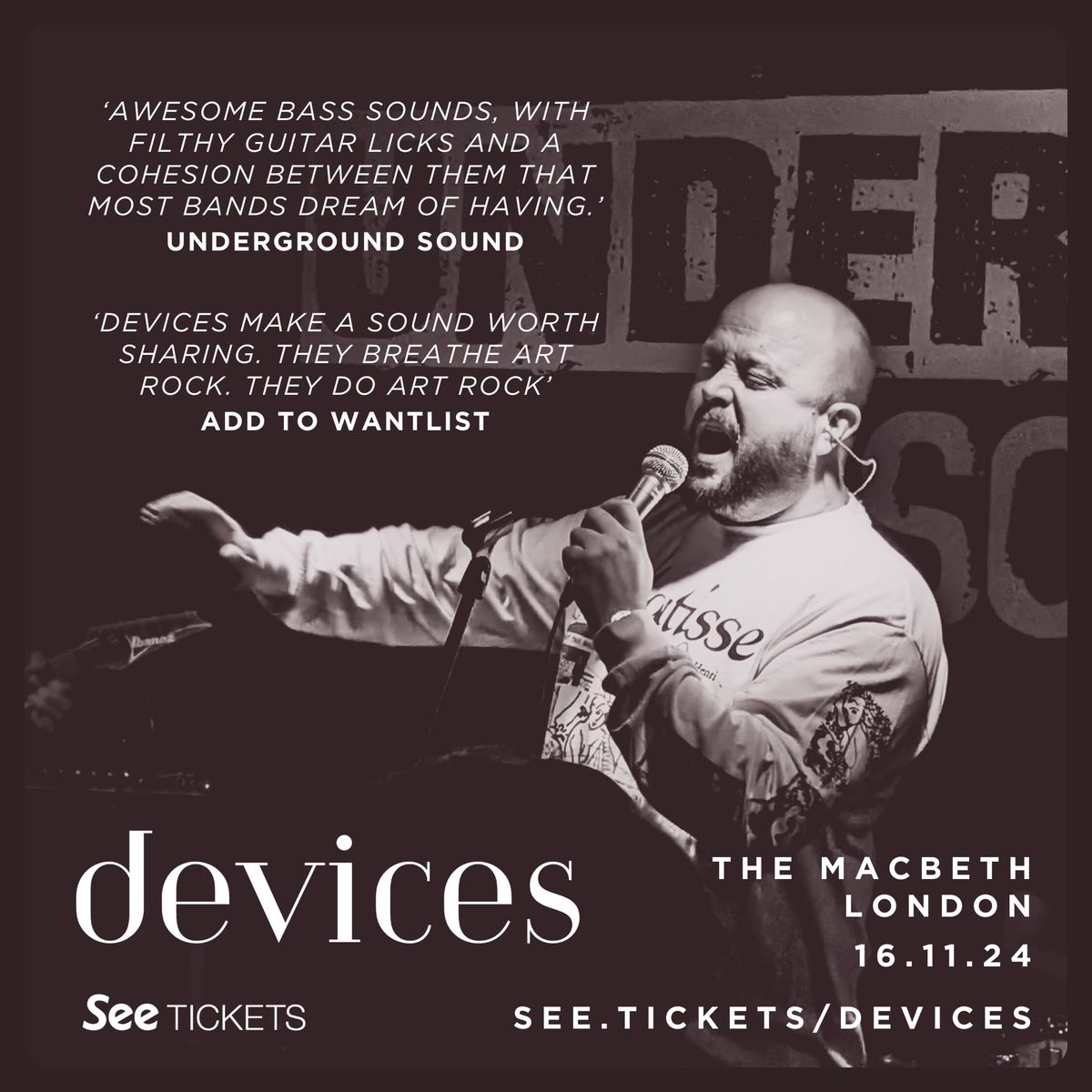 Rough Edges Presents The MacBeth with devices, The Macbeth Of Hoxton