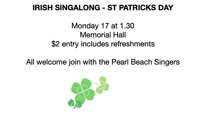 Irish Singalong St Patrick Day