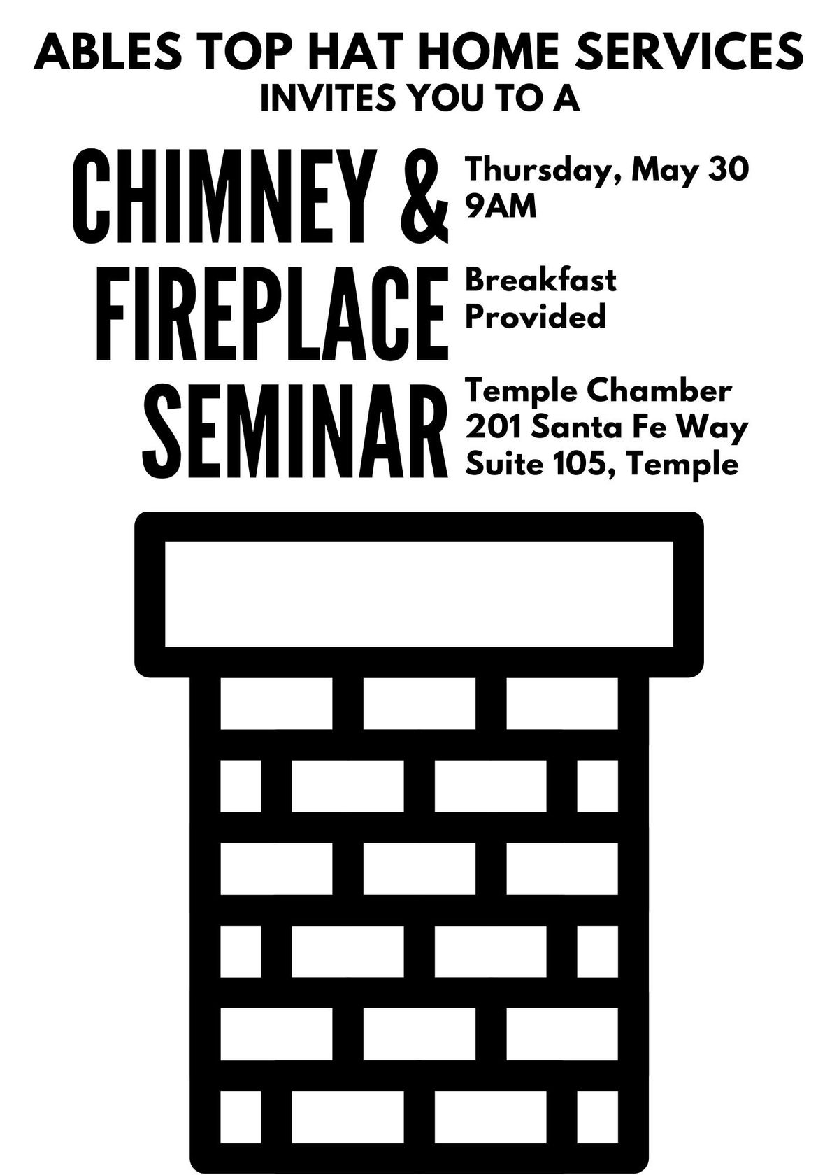 Chimney and Fireplace Seminar - Temple Real Estate Agents 