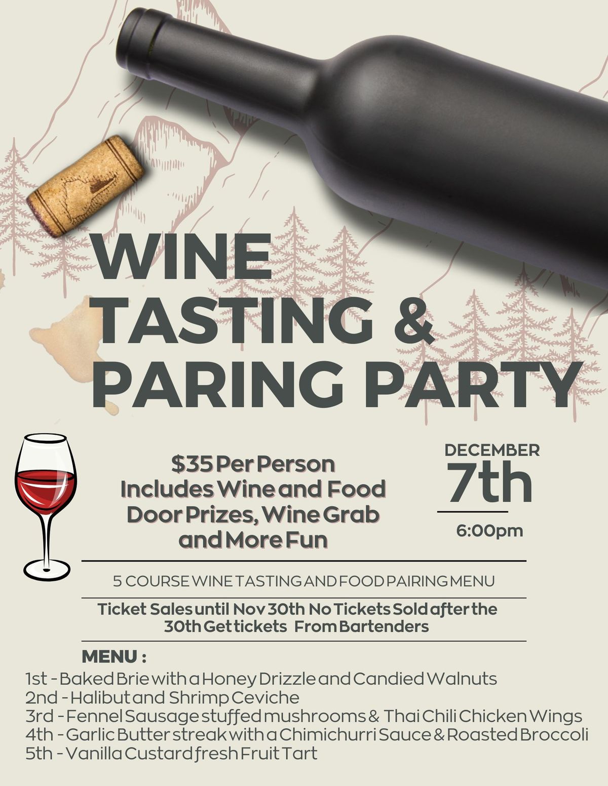 Wine Tasting and Pairing Party