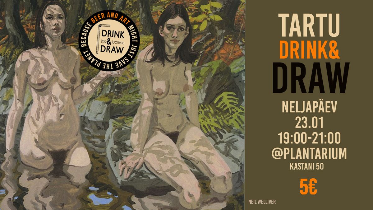 Drink&Draw TARTU 23.01 @PLANTARIUM