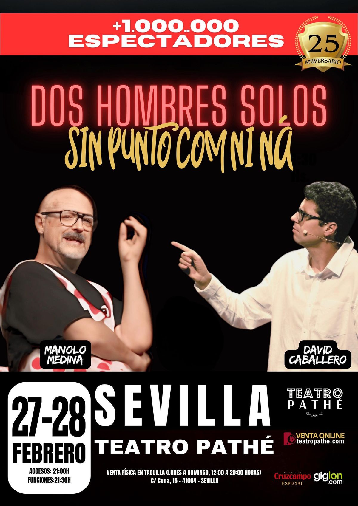 SEVILLA: Dos hombres solos, sin punto com... ni n\u00e1