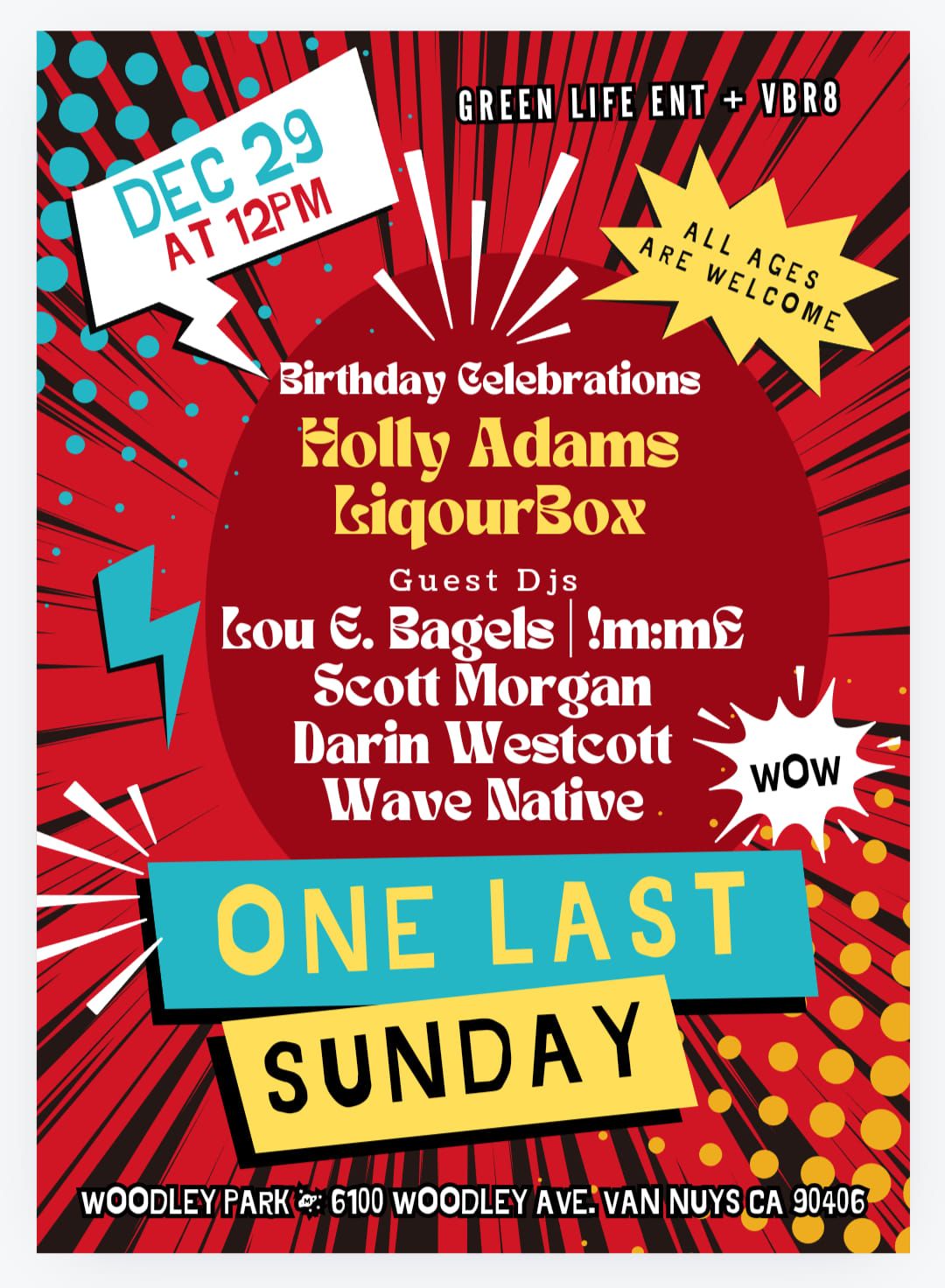 ONE LAST SUNDAY | LAST SUNDAY OF 2024 | B'day Celebrations --> HOLLY ADAMS & LIQOURBOX