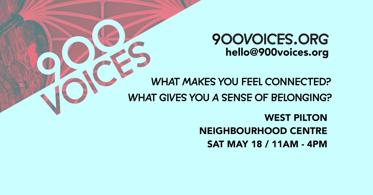 900 VOICES at West Pilton Neighbourhood Centre