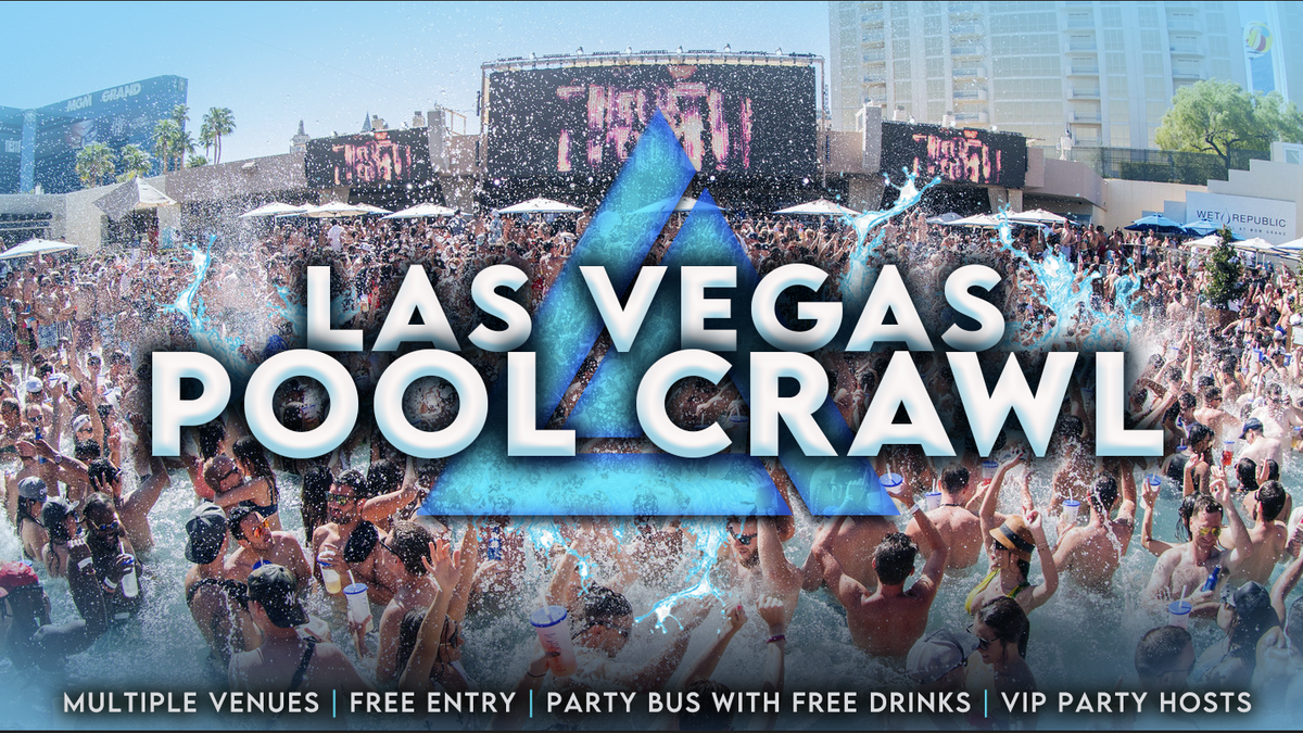 Las Vegas Pool Crawl at Las Vegas Strip