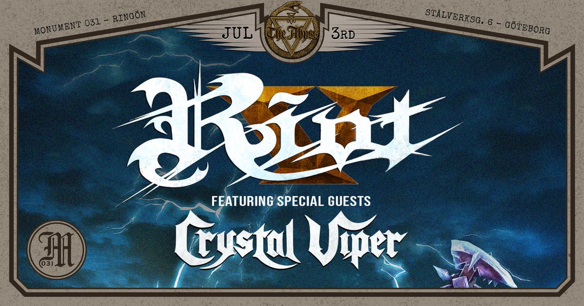 LIVE SHOW RIOT V \/ CRYSTAL VIPER 