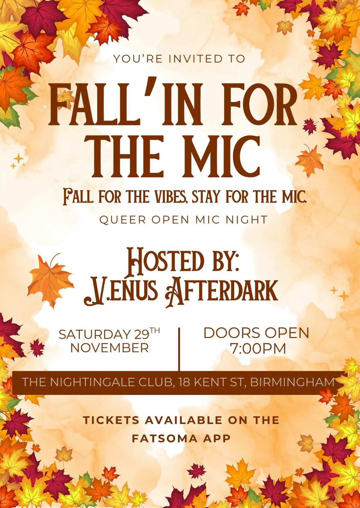 Fall'in for the mic: Queer Creative Space 