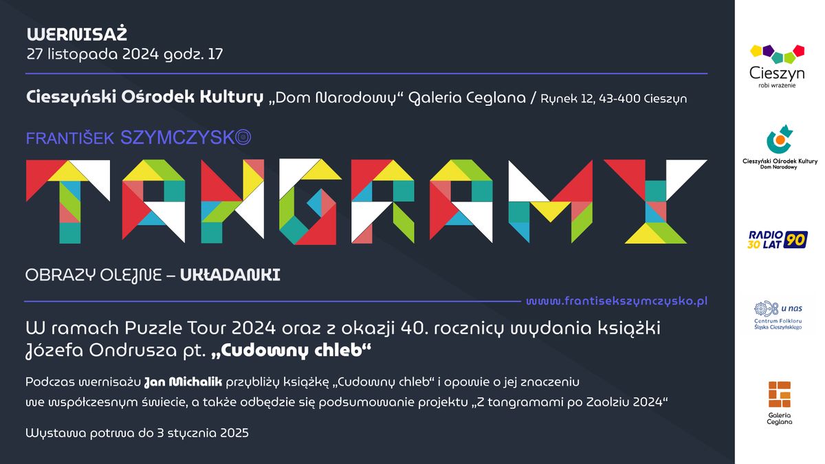 TANGRAMY - wernisa\u017c wystawy Franti\u0161ka Szymczysko \/ COK Dom Narodowy - Cieszyn