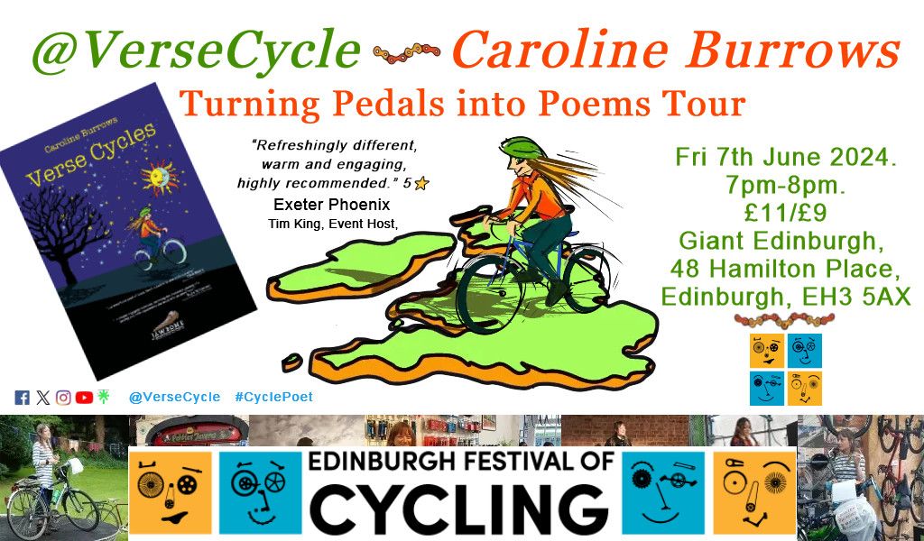 VerseCycle Turning Pedals into Poems with Caroline Burrows