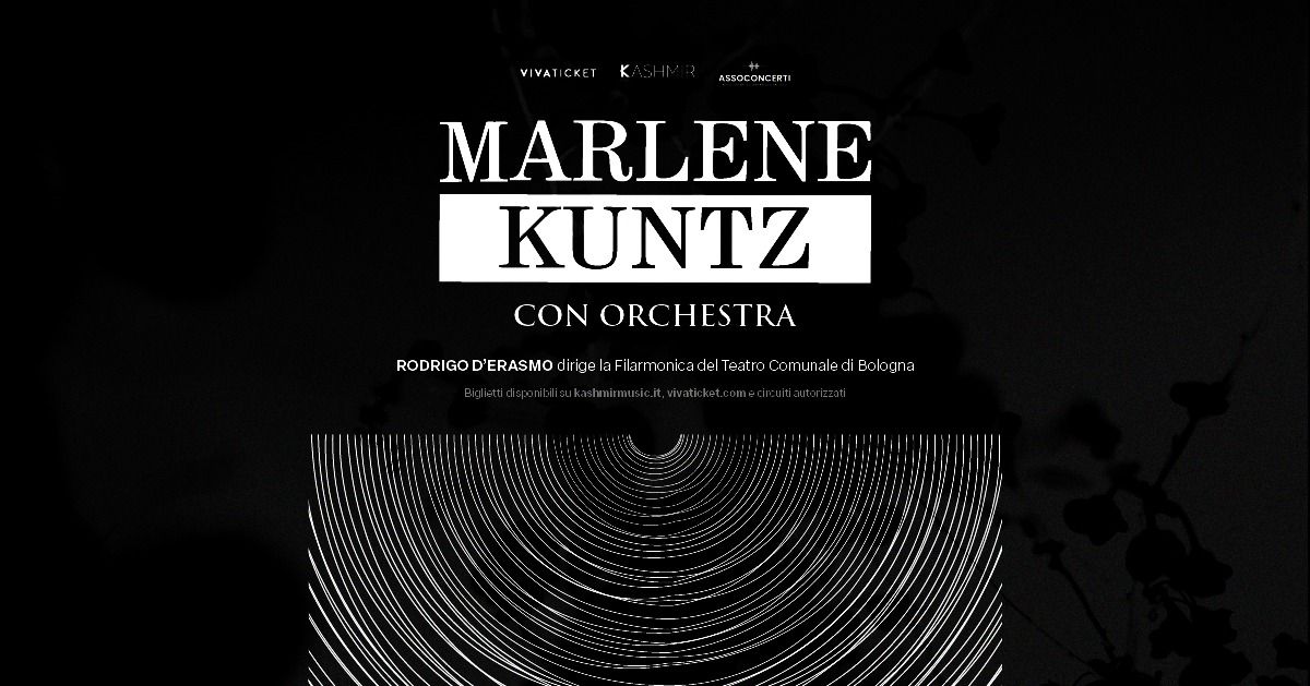 MARLENE KUNTZ CON ORCHESTRA | FIRENZE, Anfiteatro delle Cascine Ernesto De Pascale | 4 Luglio