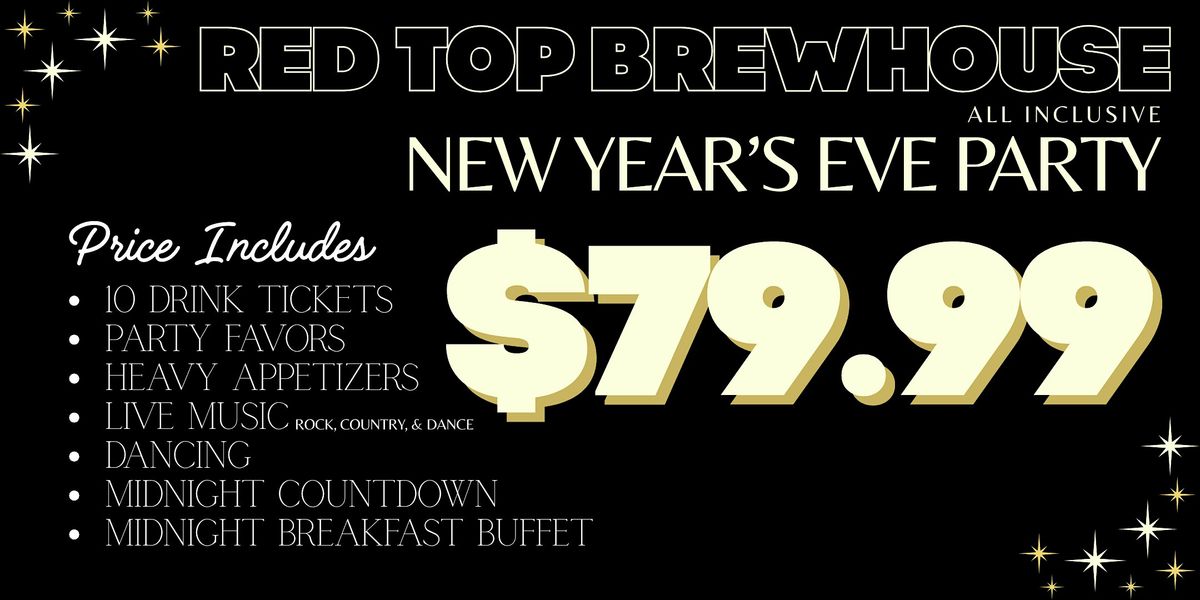 Red Top Brewhouse New Year's Eve Party