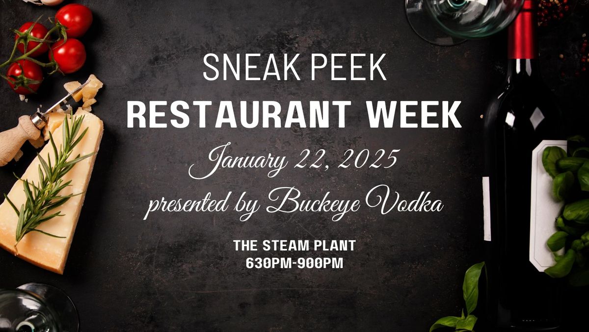 Sneak Peek to Winter Restaurant Week presented by Buckeye Vodka