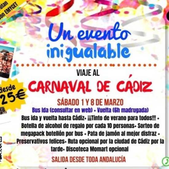 8 de marzo - Viaje al carnaval de C\u00e1diz 2025