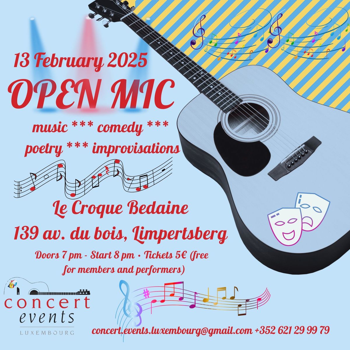 Open mic by Concert Events Luxembourg