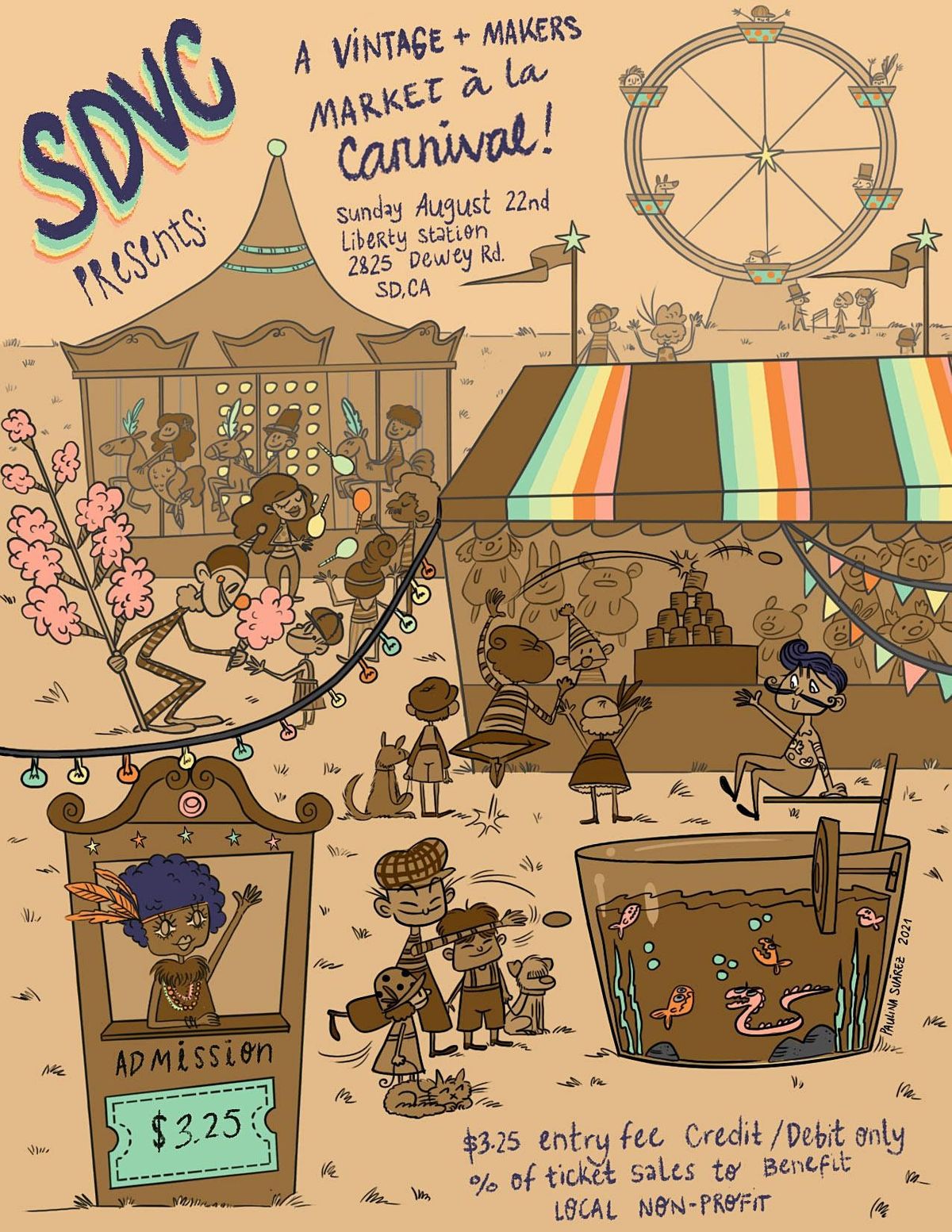 SD Vintage Collective presents: A Vintage + Makers Market \u00e0 la Carnival !