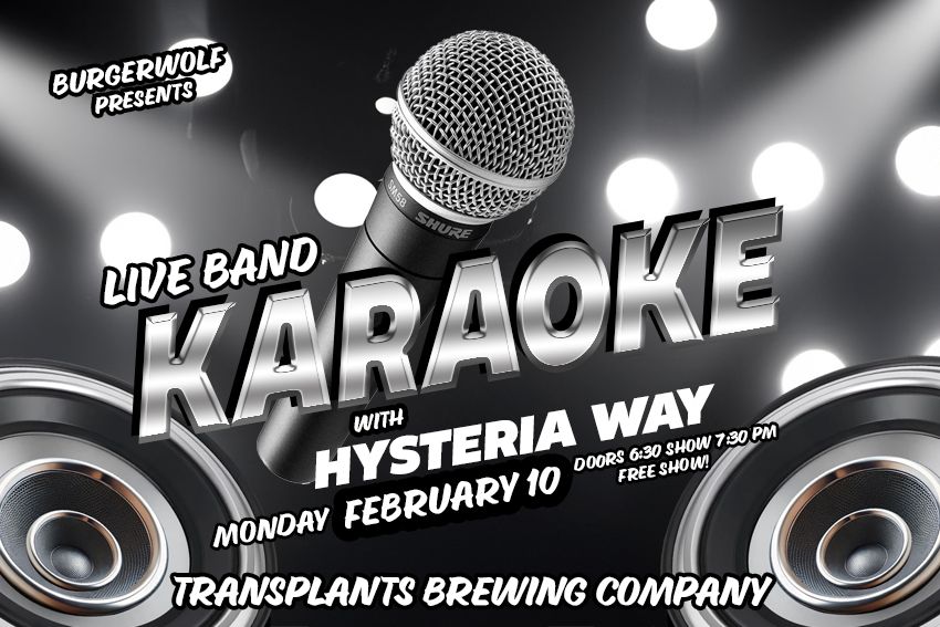 FREE SHOW: Live Band Karaoke with Hysteria Way