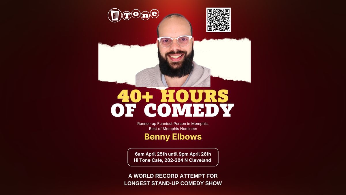 40+ Hours of Stand-up: Benny Elbows Attempts a World Record 