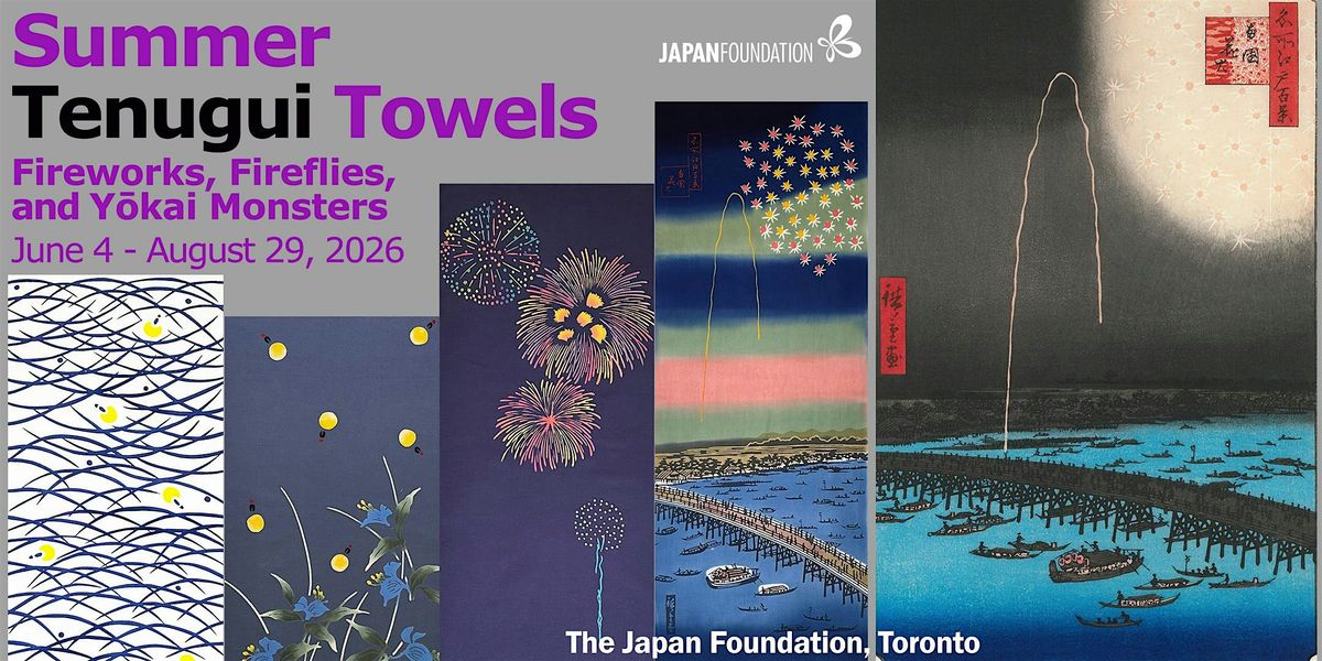 Summer Tenugui Towels: Fireworks, Fireflies, and Y\u014dkai Monsters