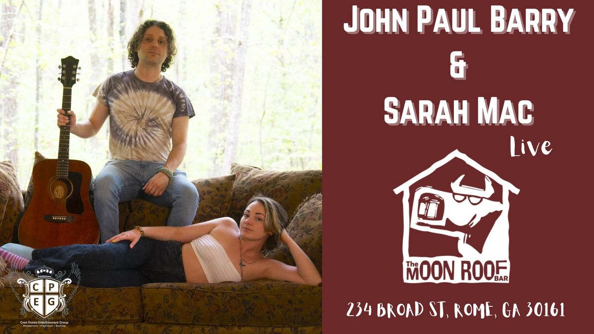 John Paul Barry & Sarah Mac Live at Moon roof Bar at Harvest Moon