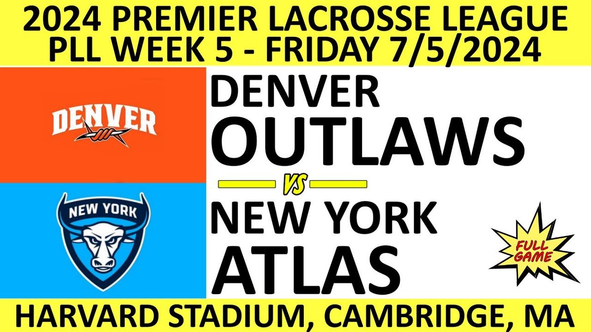 Premier Lacrosse League: Denver Outlaws vs. California Redwoods & Utah Archers vs. New York Atlas