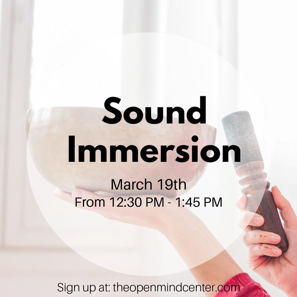 SOUND IMMERSION- IN PERSON