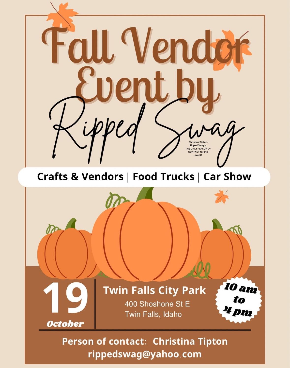 Table & Vine Co. @ Fall Vendor Event by Ripped Swag