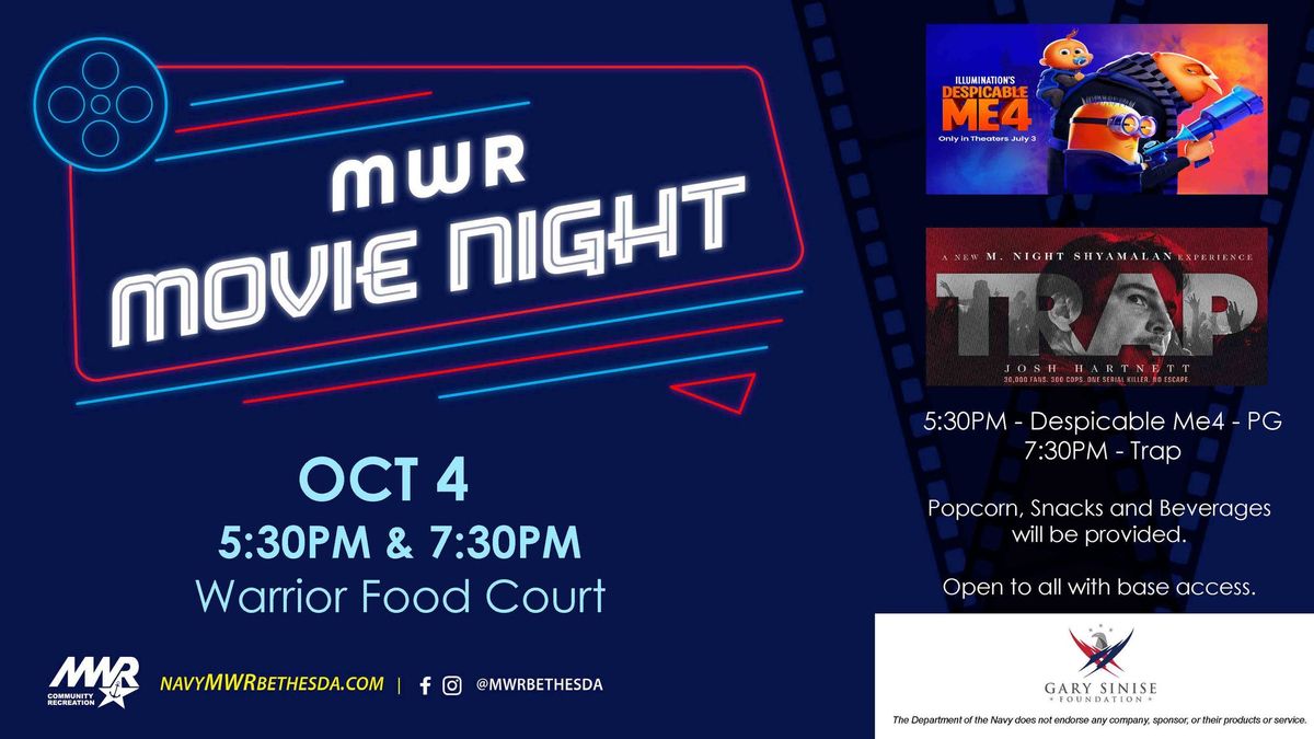 MWR Movie Night in the Warrior Food Court 