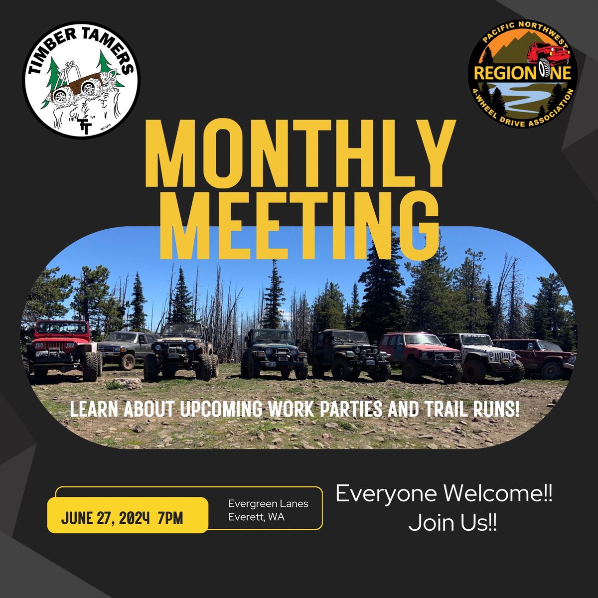Timber Tamers Monthly Meeting
