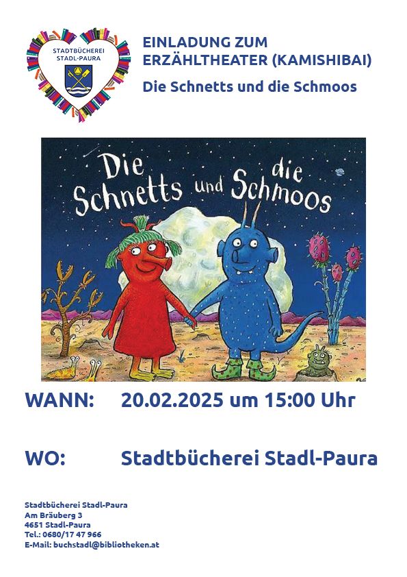 Erz\u00e4hltheater (Kamishibai) Die Schnetts und die Schmoos