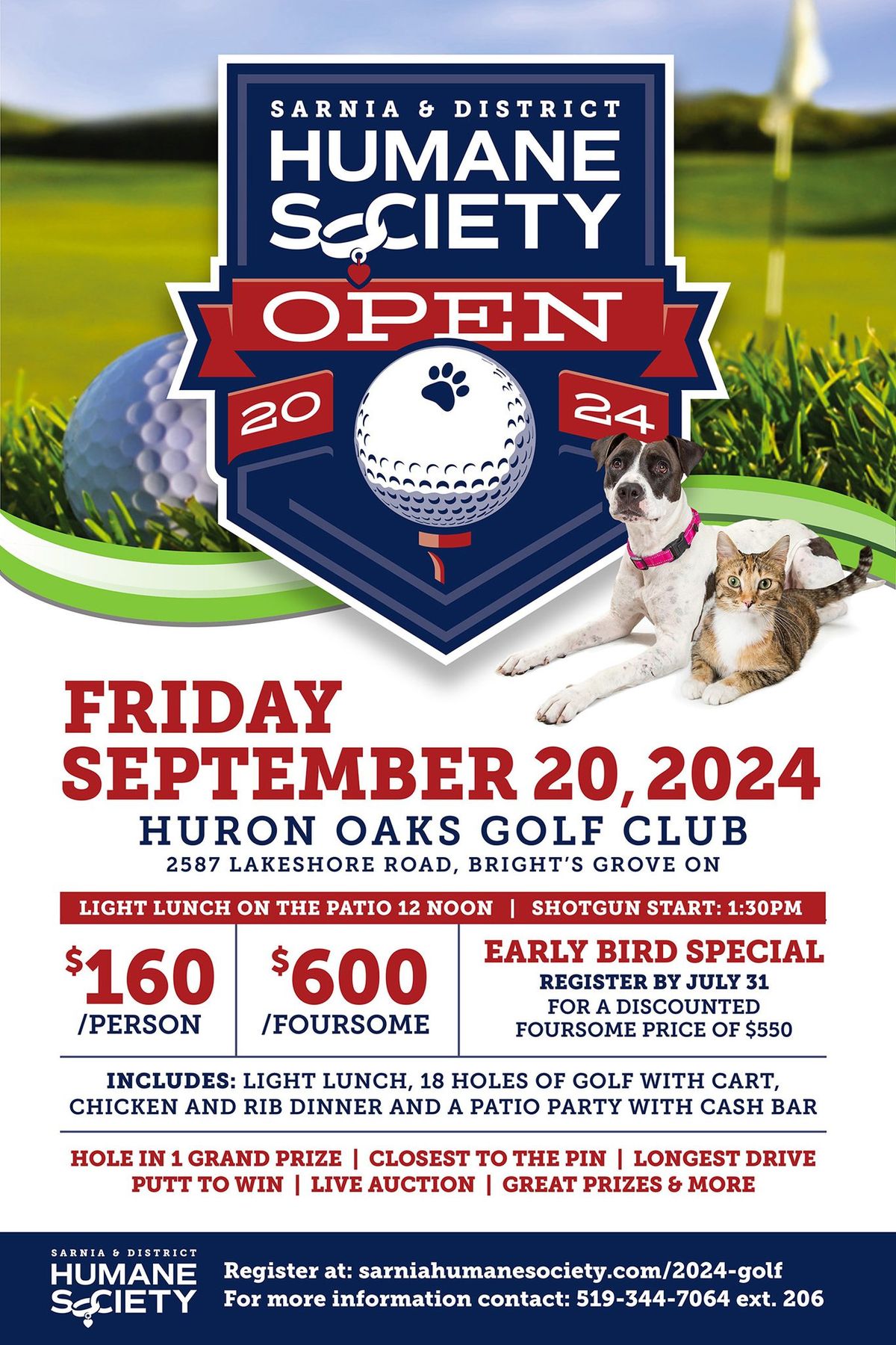 Sarnia & District Humane Society Open - Golf Tournament 