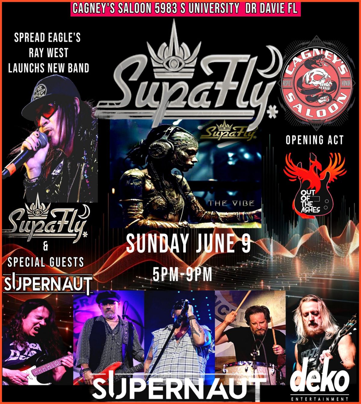 \u2b50\ud83c\udfb5 SupaFly & Supernaut Exclusive Show at Cagneys Saloon  Sunday June 9 from 5pm-9pm\ud83c\udfb5\u2b50