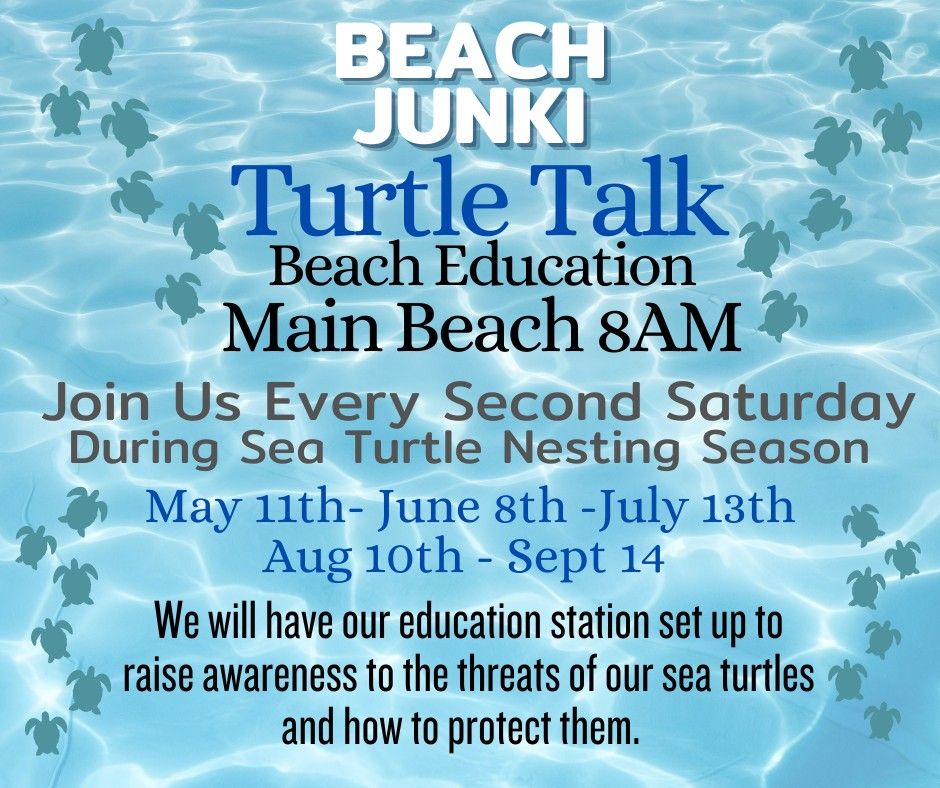 Beach Junki Turtle Talk\/Beach Cleanup 