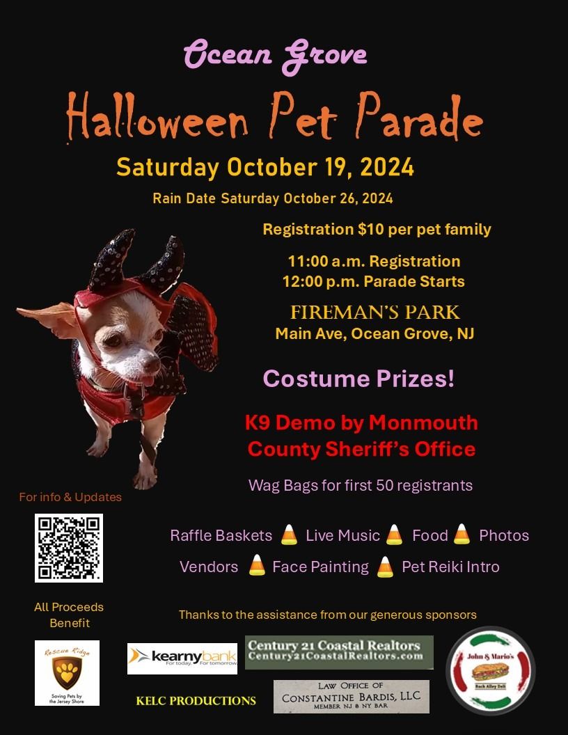 Ocean Grove Halloween Pet Parade