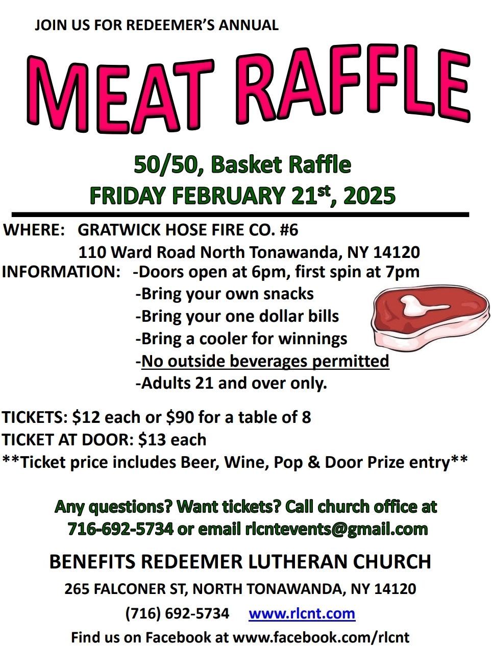 Annual Meat Raffle