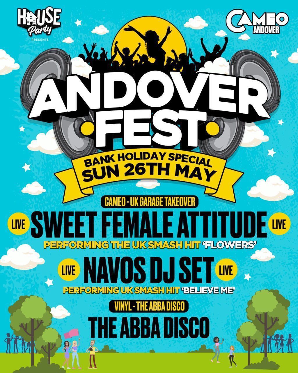 ANDOVER FEST - Bank Holiday Sunday 26th May - CAMEO ANDOVER