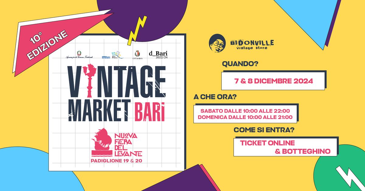 7-8\/12 VINTAGE MARKET BARI