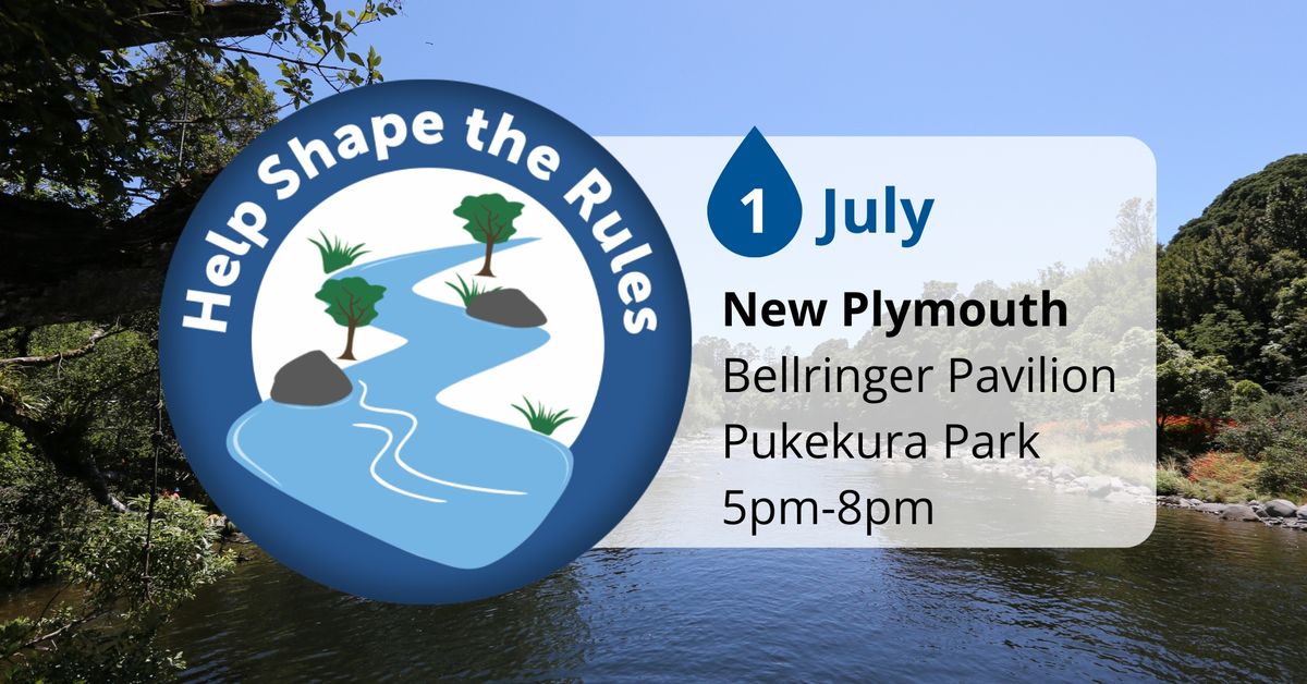 New Plymouth - your chance to talk about freshwater targets