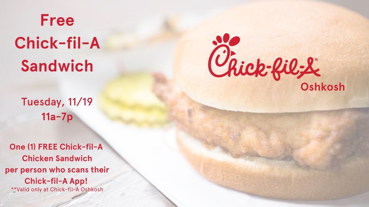 Chick-fil-A Chicken Sandwich Giveaway