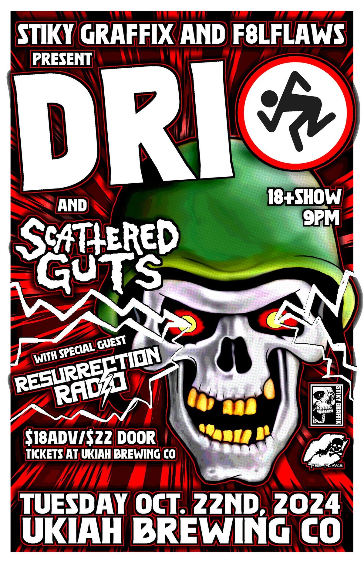 DRI, Scattered Guts and Resurrection Radio & Gretsch at UBC