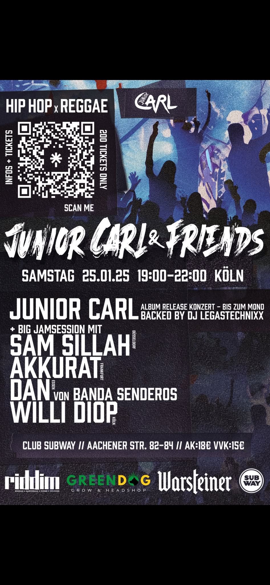 Junior Carl & Friends (Sam Sillah x Akkurat x Dan von Banda Senderos x Willi Diop)