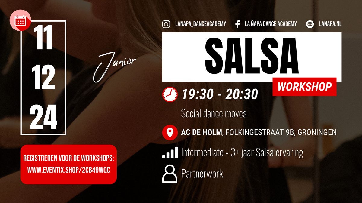 Salsa Workshop - Intermediate (3+ jaar Salsa ervaring)