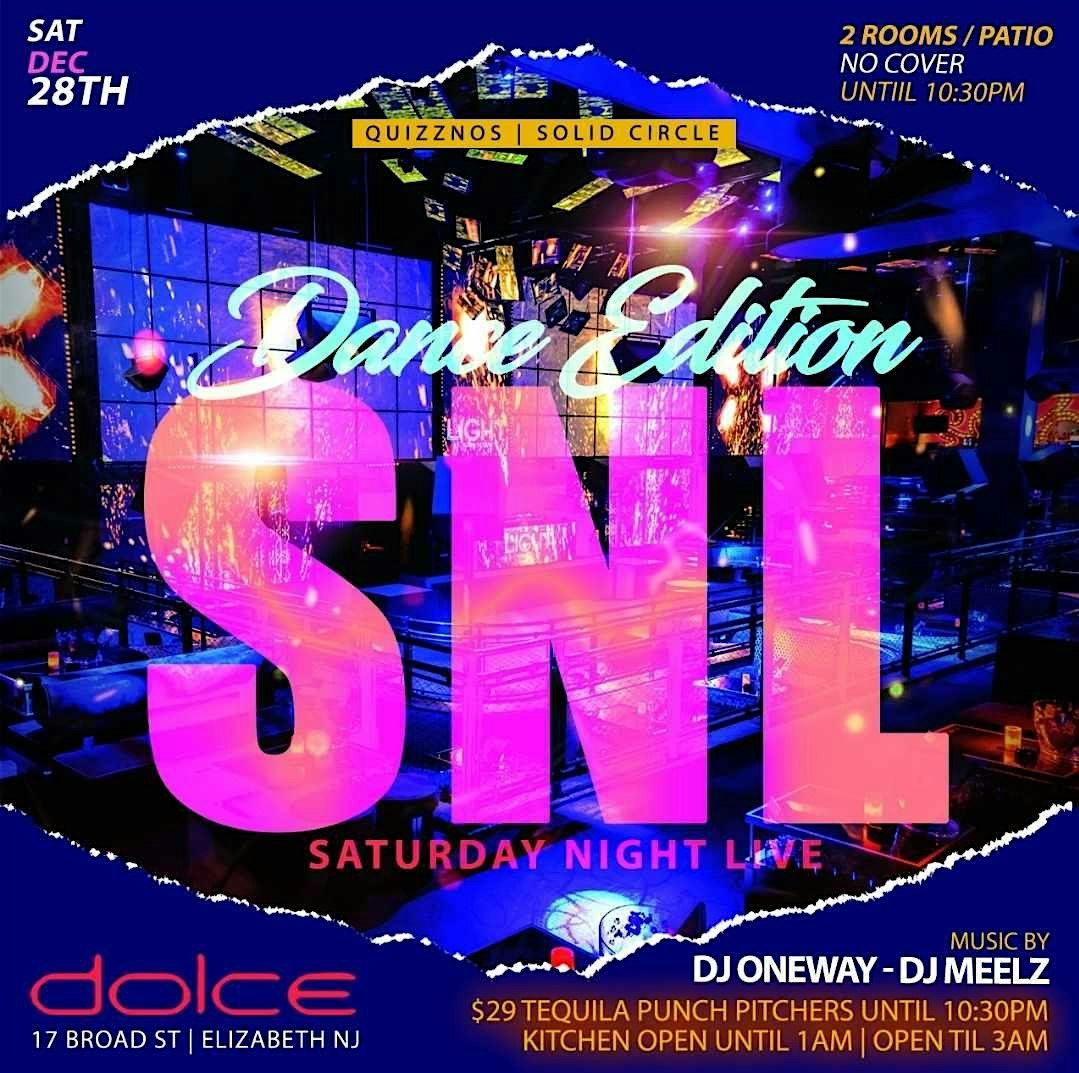 SATURDAY'S DOLCE LOUNGE LADIES FREE TILL 10PM FOOD + DRINK SPECIALS