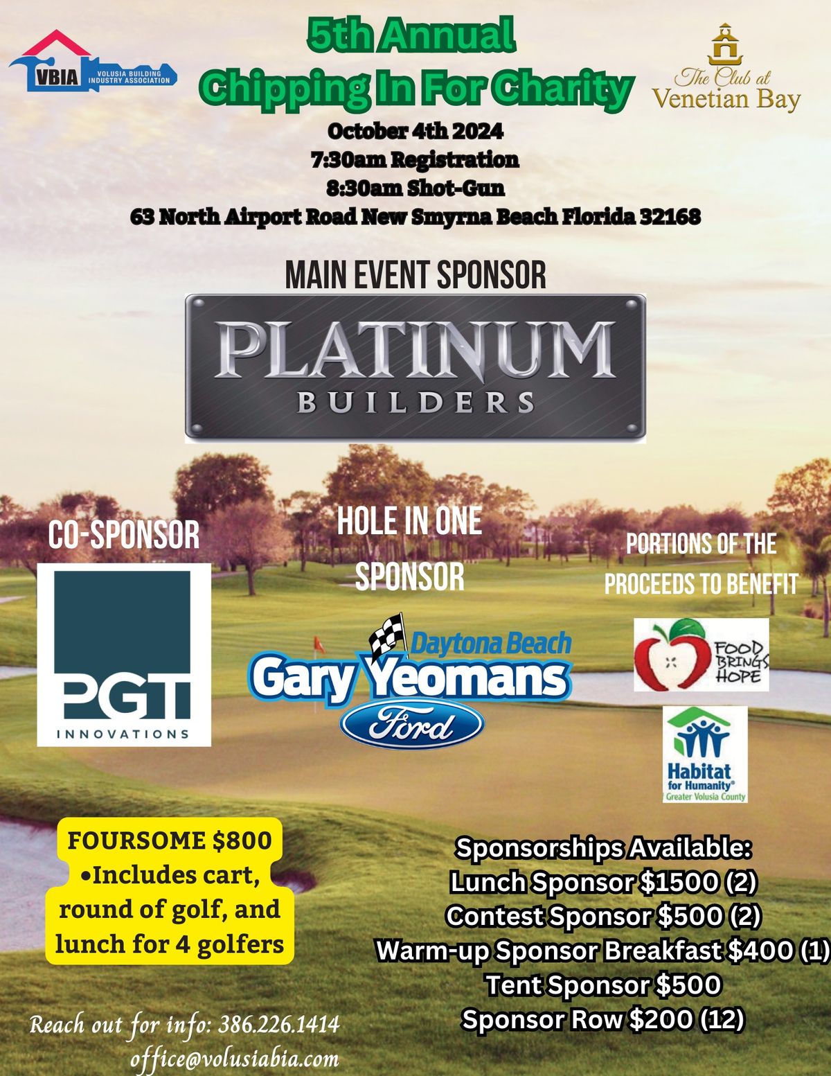 5th Annual Chipping In For Charity Golf Tournament 