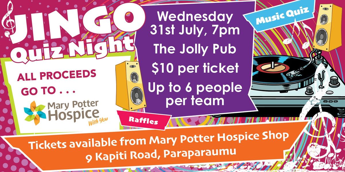 Jingo Quiz Night Fundraiser