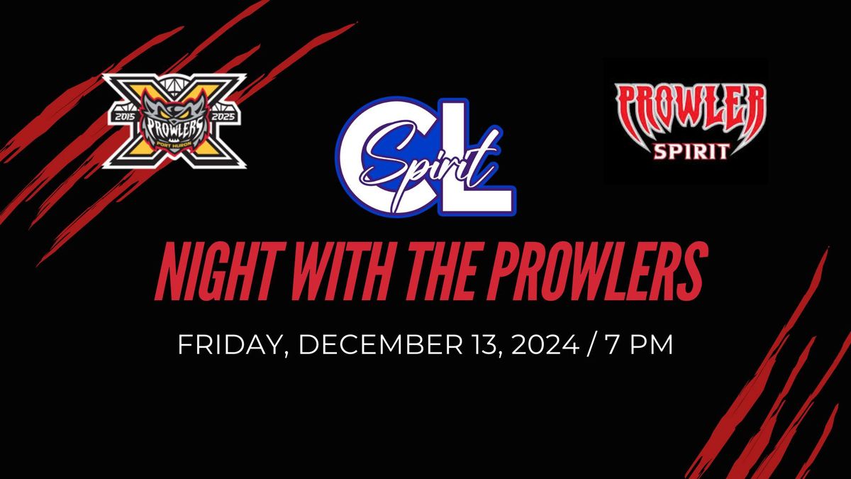 CL Spirit night with the Prowlers