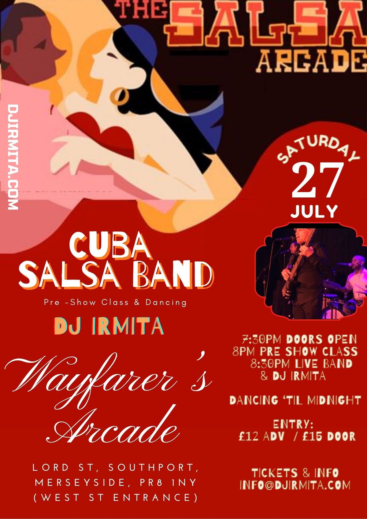 The Salsa Arcade with live Cuban Band &DJ Irmita