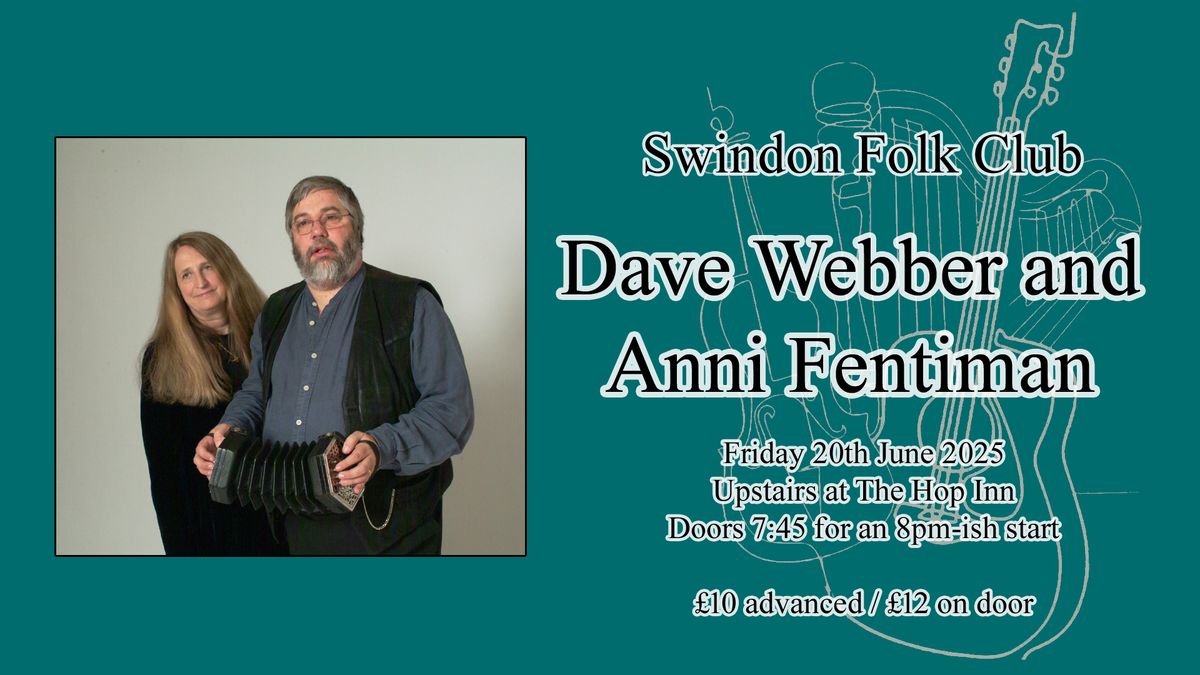 Swindon Folk Club June 2025 Guest Night: Dave Webber and Anni Fentiman